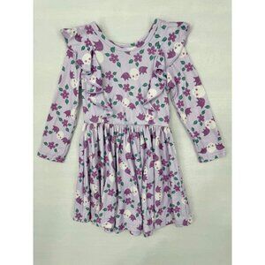 DotDotSmile Girls 2T Ruffle Long Sleeves Dress Halloween Skull Bats New with Tag